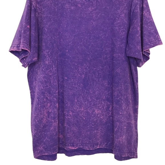 Newport Rhode Island Tie Dye Acid Wash Purple T-Shirt Anchor Graphic Top - Picture 6 of 9